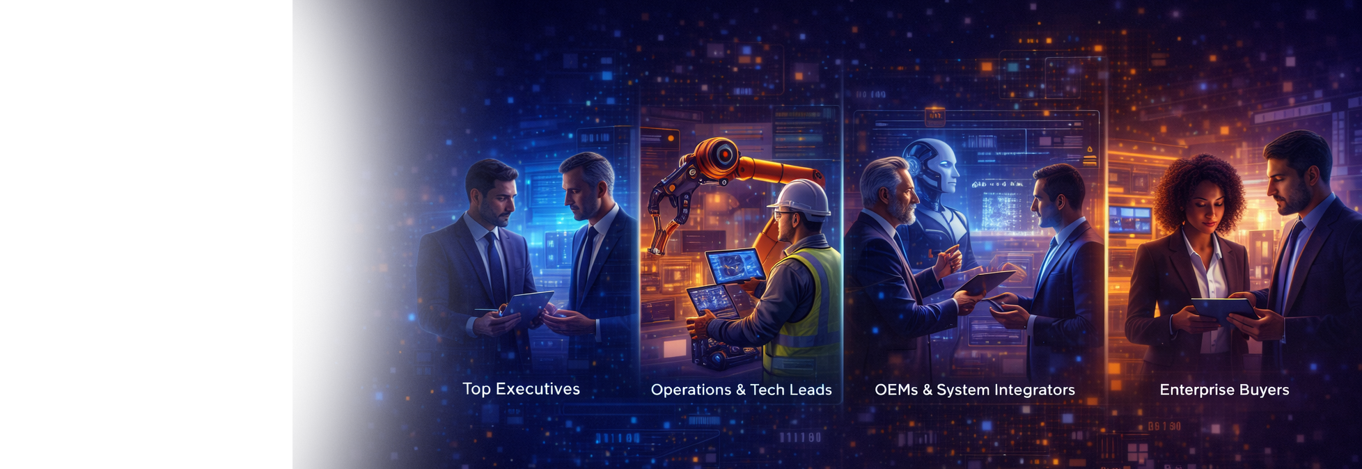 B2B visitor audience and decision-makers at AI TECH